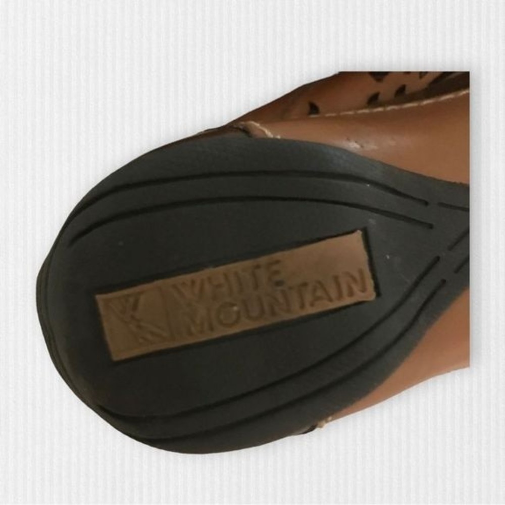 WHITE MOUNTAIN Mule Open Toe Leather Strap Brown Size 10M - Picture 9 of 9